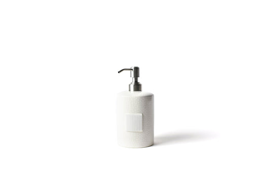 COTON COLORS - White Small Dot, Mini Cylinder Soap Pump *