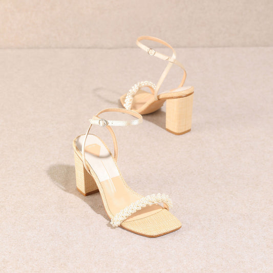 Mi.iM,  Zalima Pearl Heels - Off White