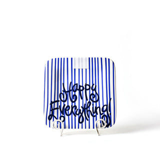 Coton Colors - Skinny Stripe, Mini Happy Everything Platter 9.25” - Indigo