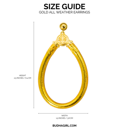 BuDhaGirl - Gold All Weather Earrings
