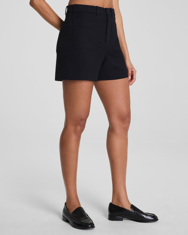 SPANX - SPANXsupersmooth™ Stretch Twill Short with Patch Pockets, 5"