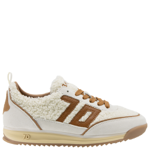 Back 70 - Jogger FT Sneakers - Milk / Ice Cuoio