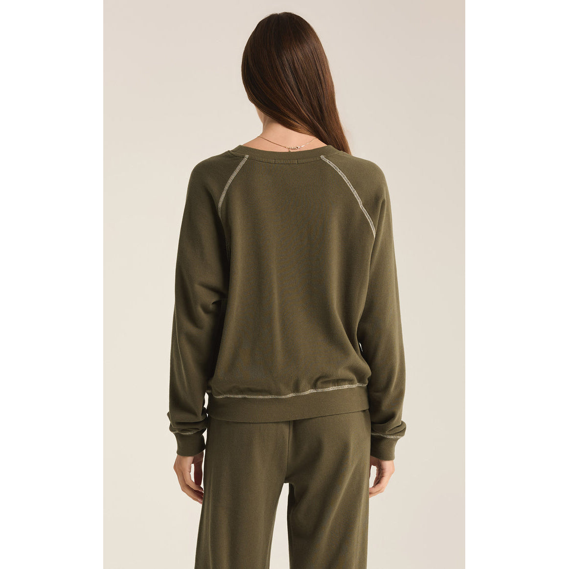 Z Supply - Saldana, French Terry Top 3971 - Olive