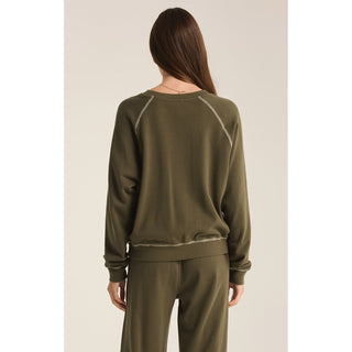 Z Supply - Saldana, French Terry Top 3971 - Olive