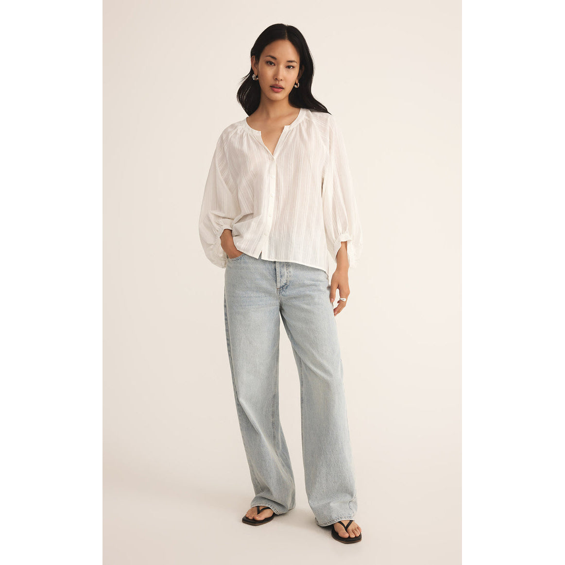 Z Supply - Wren Button Up Top 1300 - White