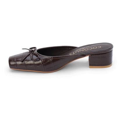 Matisse, Geneva, Croc Print, Square Toe Mule w Bot Detail - SALE
