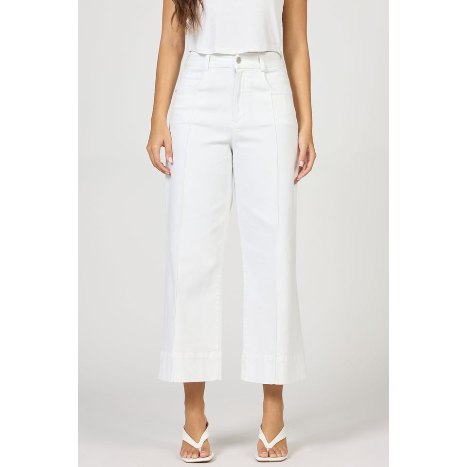 Dear John - High Rise, Cropped, Wide Leg, Audrey Jeans 120 - White