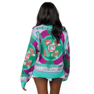 Queen of Sparkles  - Multi Mahjong Button-Up Cardigan - Multi Color