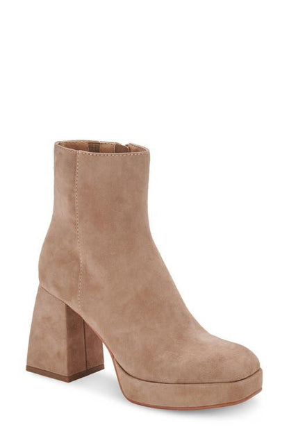 SALE- Dolce Vita,  Ulyses Platform Bootie - Mushroom Suede