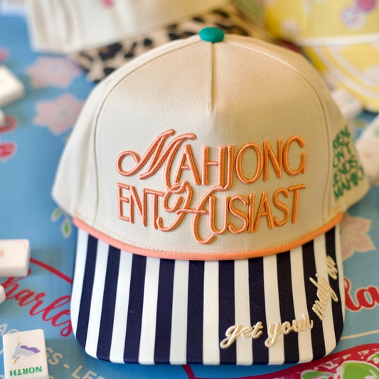 Mahjong Enthusiast Embroidered Trucker Hat