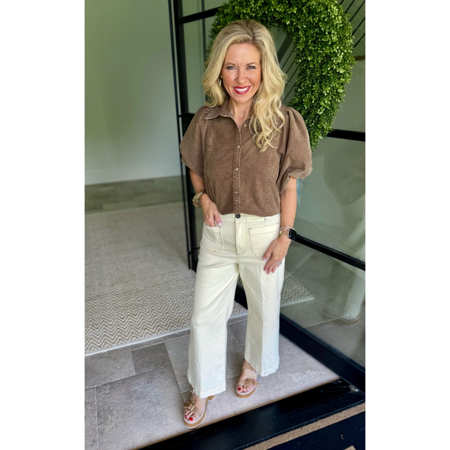 Washed Baby Corduroy Top 0096 – Mocha
