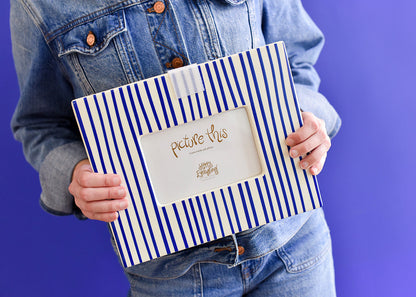 Coton Colors - Skinny Stripe Mini Picture Frame - Indigo