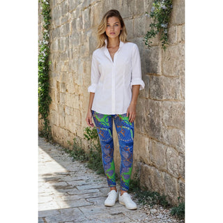 Gretchen Scott - Gripeless Pull On Pants - Ditto - Blues - SALE