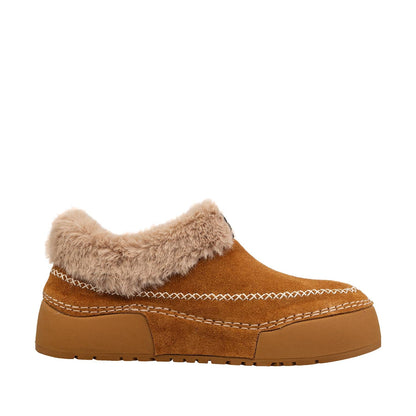 Antelope - X01 - Shearling Lined Moccasin Slippers Comfort Sole - Cognac - SALE