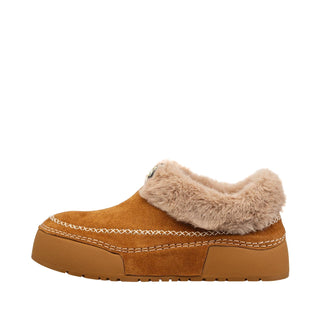 Antelope - X01 - Shearling Lined Moccasin Slippers Comfort Sole - Cognac - SALE