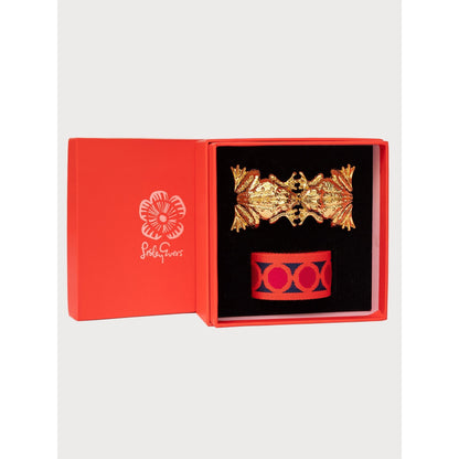 LE - Frogs Belt Buckle with Orange Circles Strap - Size XS/S - Orange **