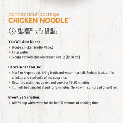 Connecticut Cottage Chicken Noodle Soup - SALE