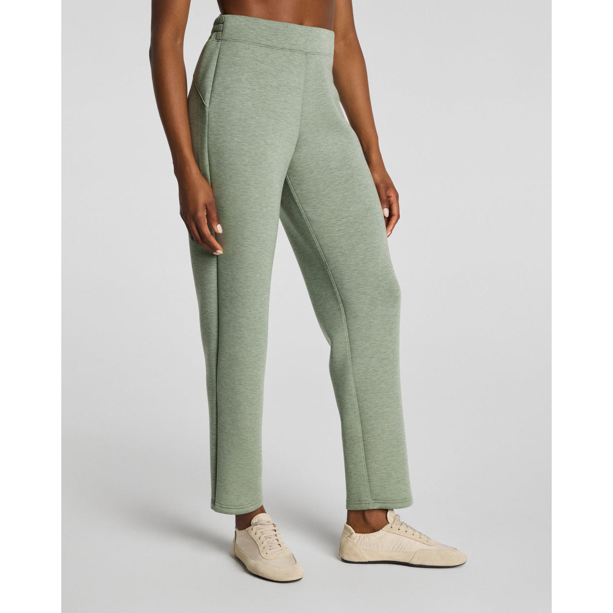 SPANX - AirEssentials, Slim, Straight Pants 2472 - Sage Brush Heather