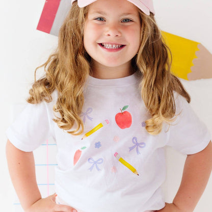 Ditsy Floral Back To School Short Sleeve T-Shirt - SALE