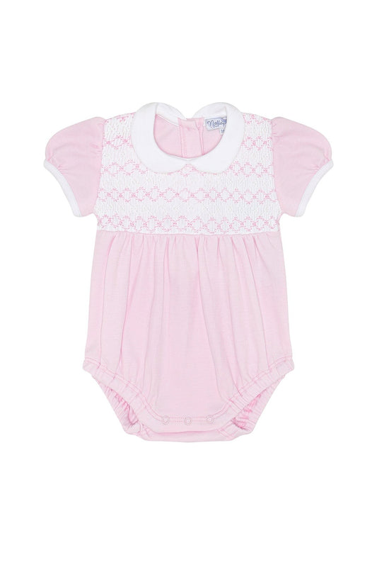 Nellapima - Signature Smocked Girls Bubble – Pink