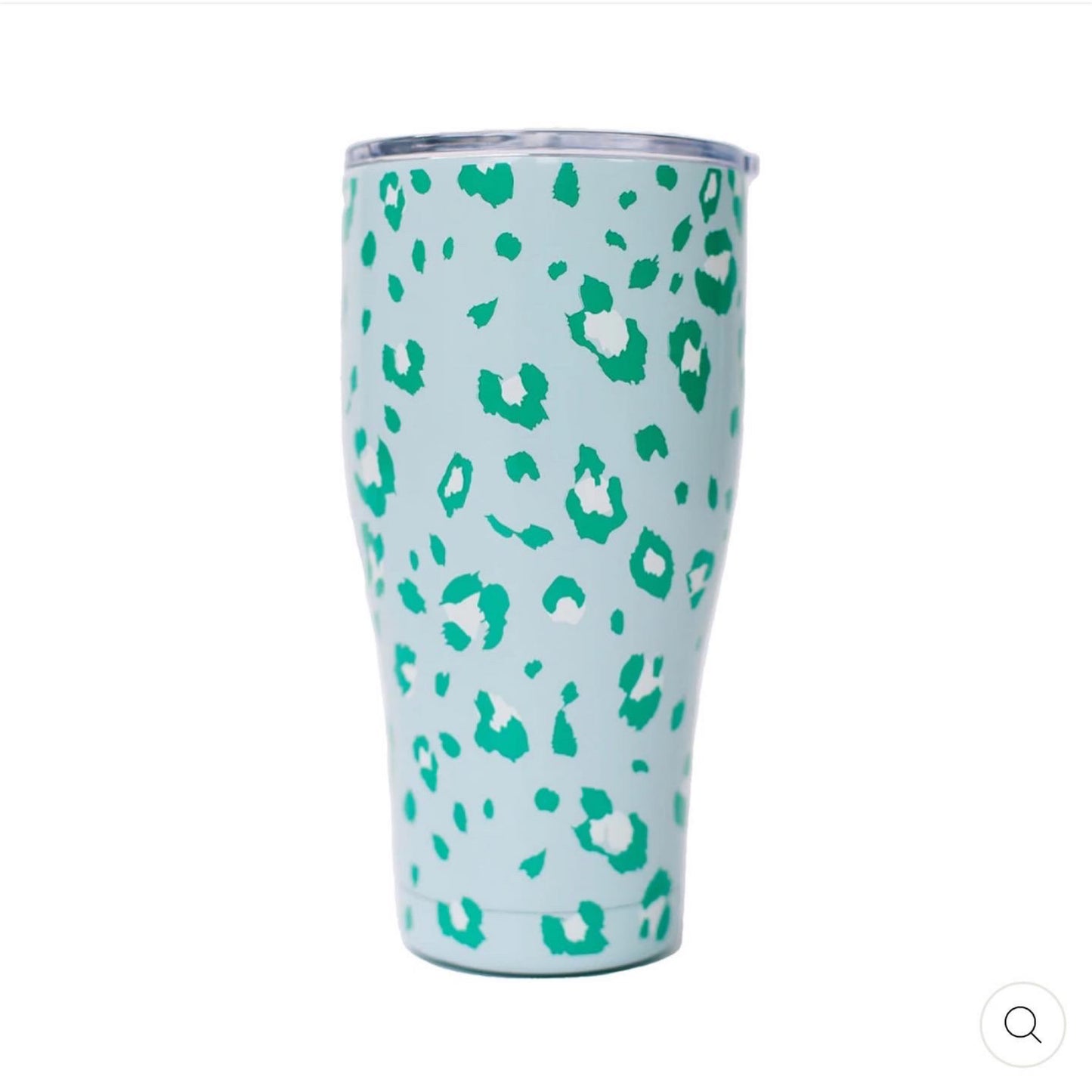 Mary Square - Cheetah Time Large Curved Tumbler