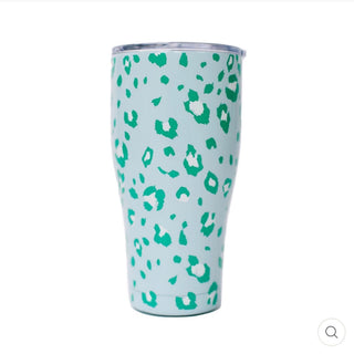 Mary Square - Cheetah Time Large Curved Tumbler