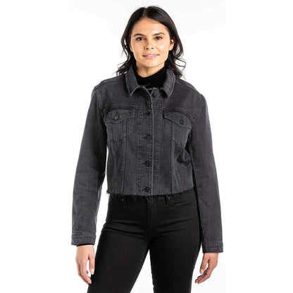 AoS - Vegas Denim Jacket w Raw Hem 044 - Black