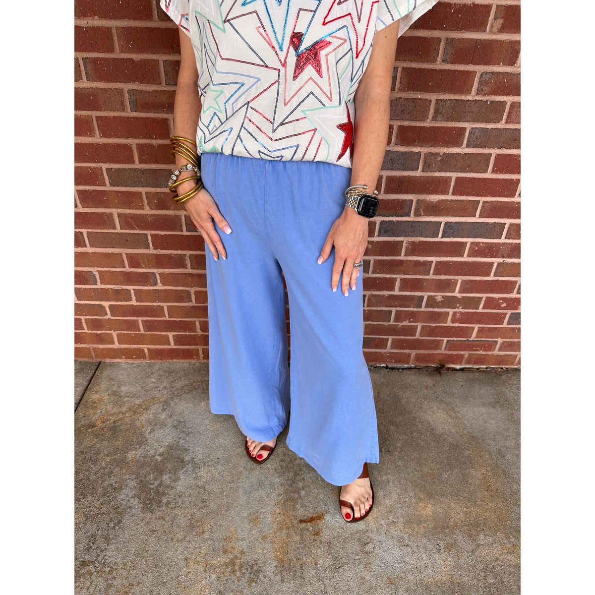 Z Supply - Scout, Jersey Flare Pants - Bay Blue