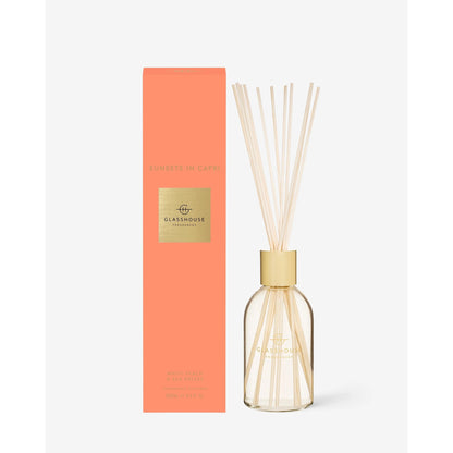 Glasshouse Fragrances - Sunsets in Capri White Peach & Sea Breeze - fragrance diffuser