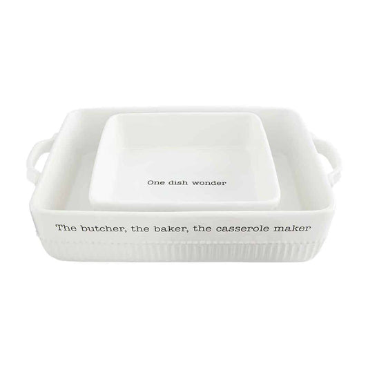 Mud Pie - Casserole Baker Dish Set