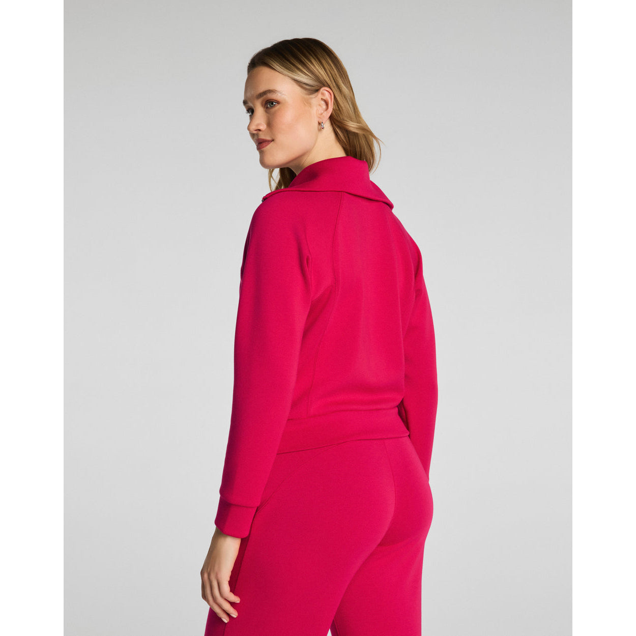 SPANX - SPANX AirEssentials Half Zip Sweatshirt Top 0346 - Fuchsia - SALE