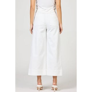 Dear John - High Rise, Cropped, Wide Leg, Audrey Jeans 120 - White