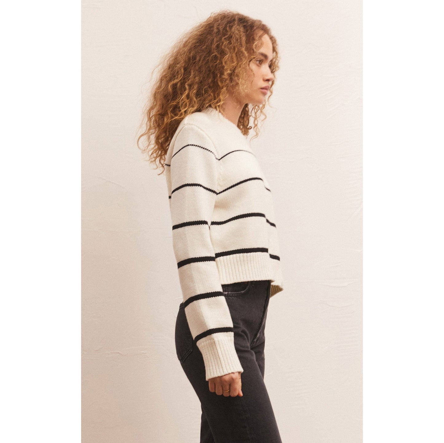 Z-Supply - Milan Stripe Sweater 3881 - Natural