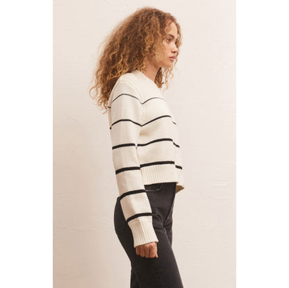 Z-Supply - Milan Stripe Sweater 3881 - Natural