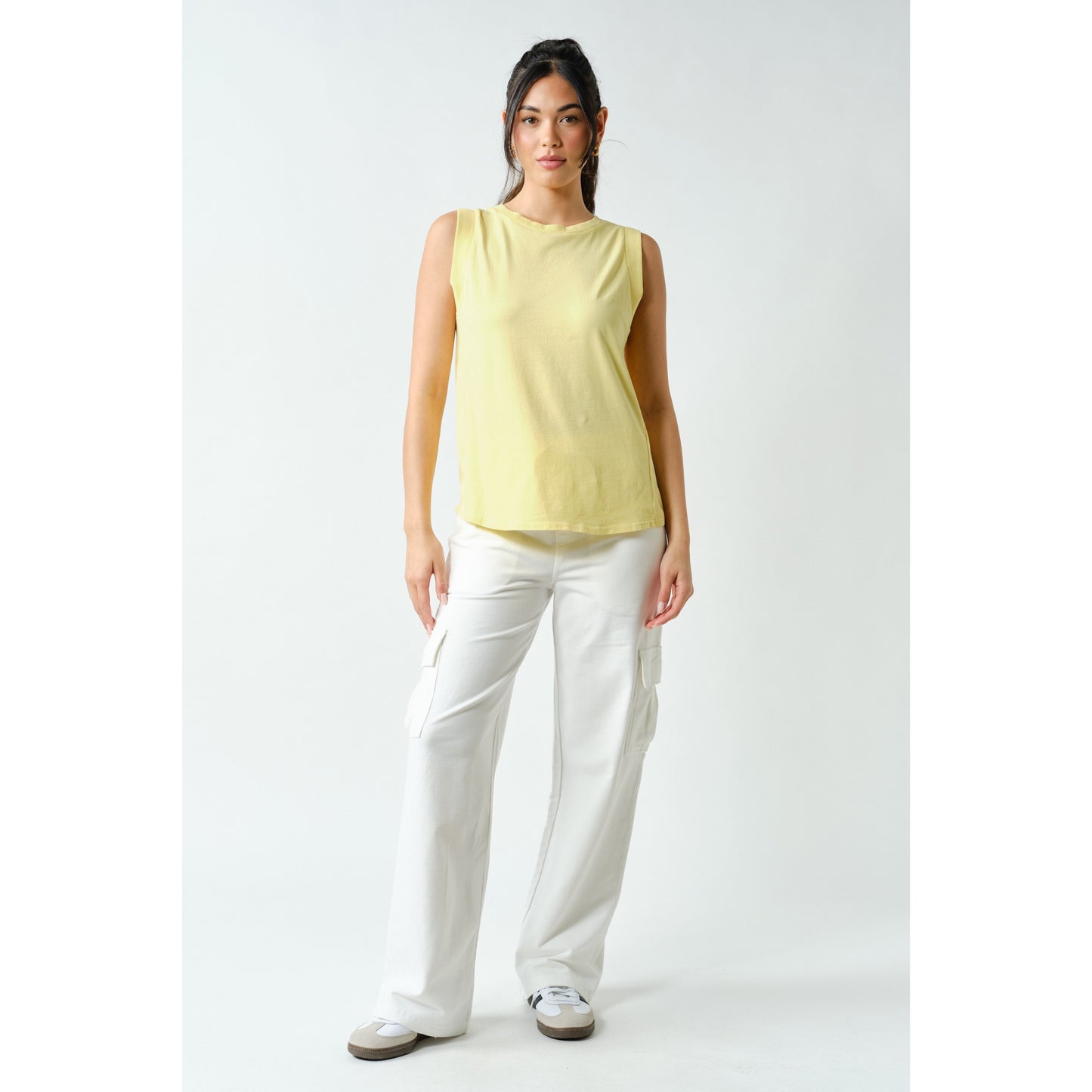 Terra Wash Pima Cotton Muscle Tank – Yellow