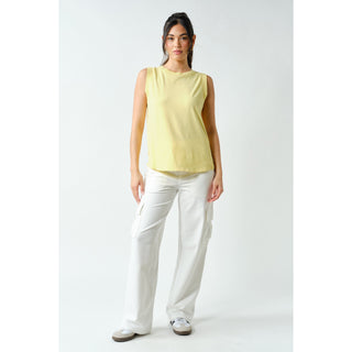 Terra Wash Pima Cotton Muscle Tank – Yellow