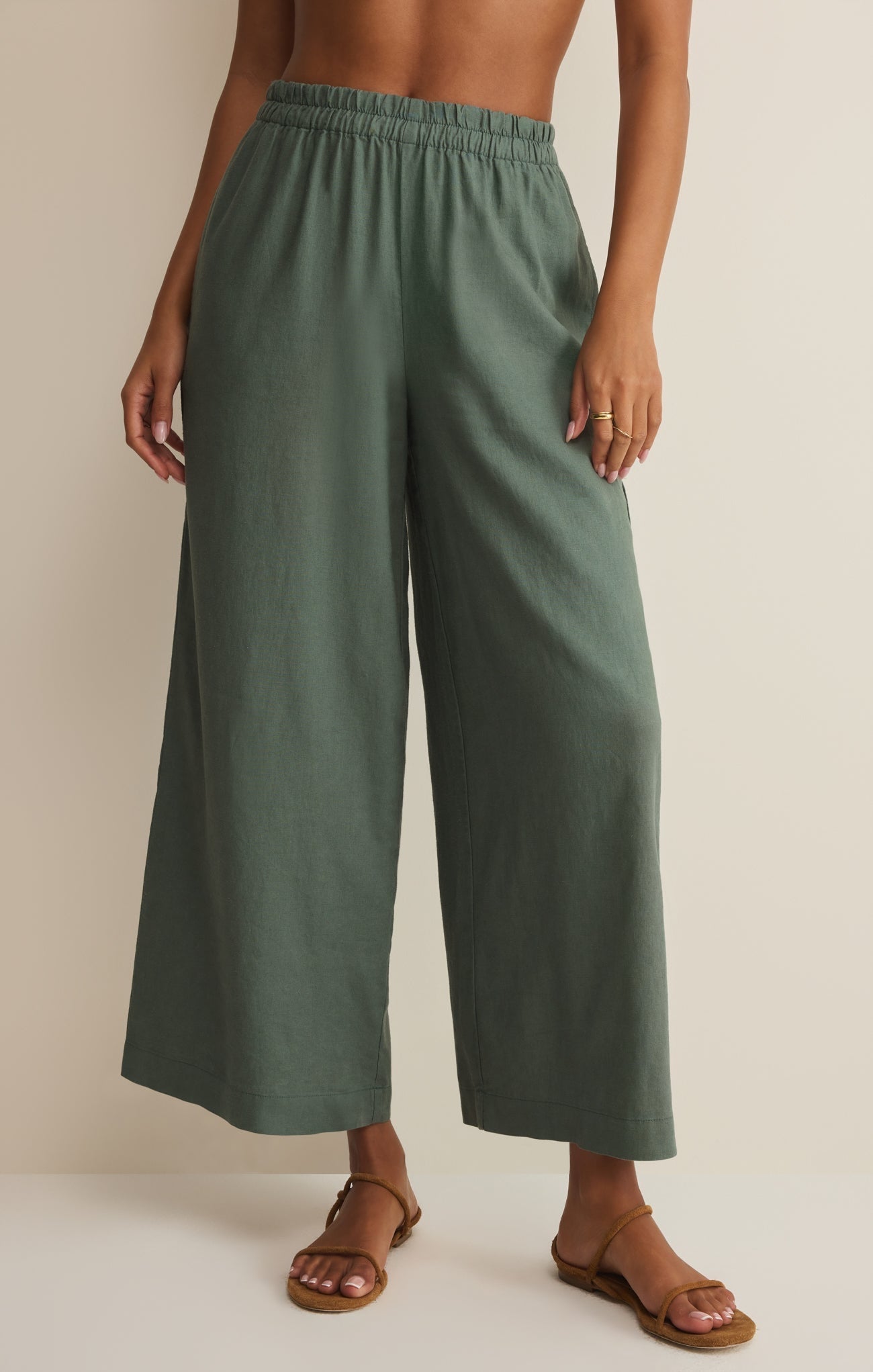 Z Supply - Scout Linen Pant 1575 – Evergreen