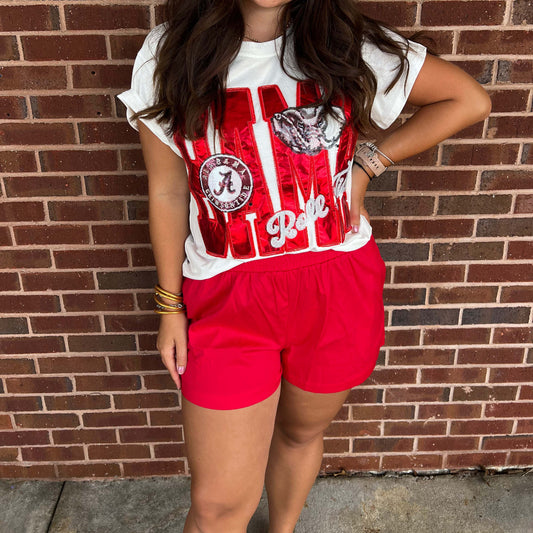 Adrienne - Cassie Shorts - Red