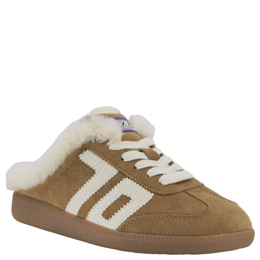 Back 70 - Easter FL Backless Sneaker - Tobacco / White