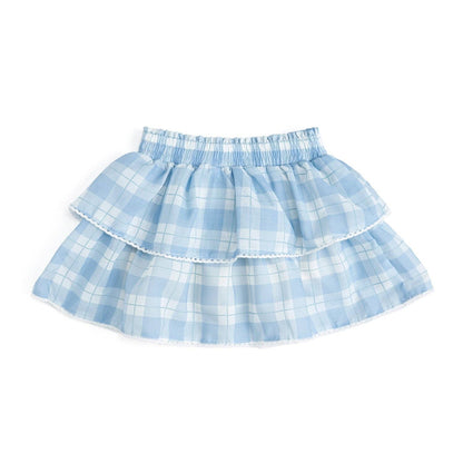 Blue Plaid Skort - Back To School - SALE