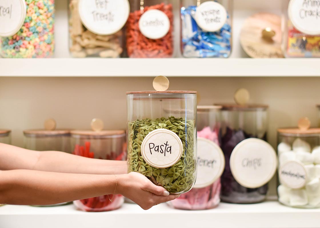 COTON COLORS - Wooden Lid, Glass Jar