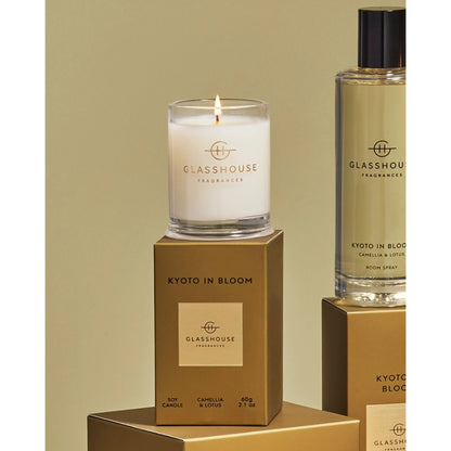 Glasshouse Fragrances - Kyoto in Bloom Candle | Camellia & Lotus