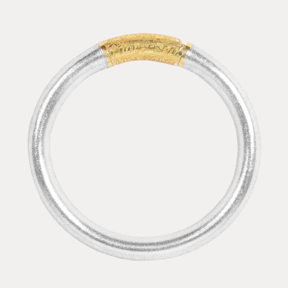 BuDhaGirl - Silver Tzubbie All Weather Bangle® – Serenity Prayer