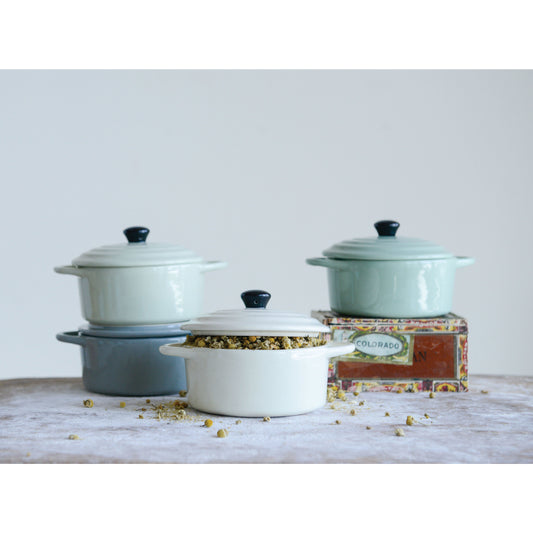 CC - Stoneware Mini Baker with Lid 5"