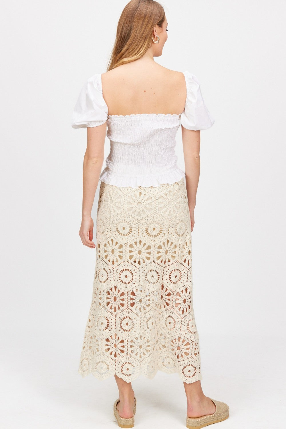 Natura, Crochet Maxi Skirt 0053