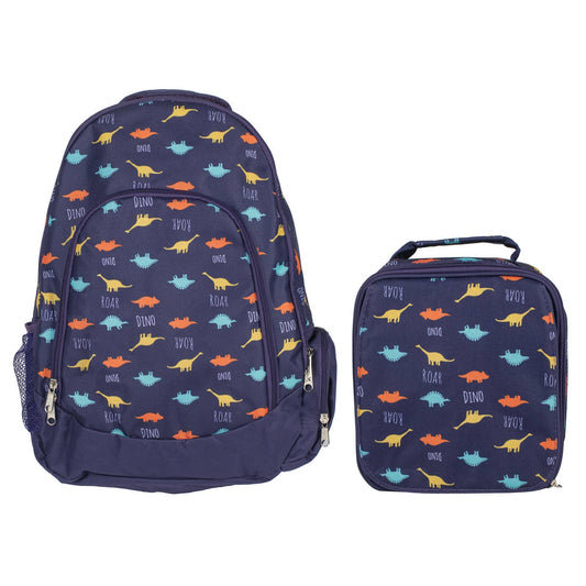 Dino Pattern Backpack & Lunchbag Set - SALE