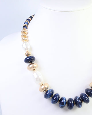Abenger Beaded Necklace Navy