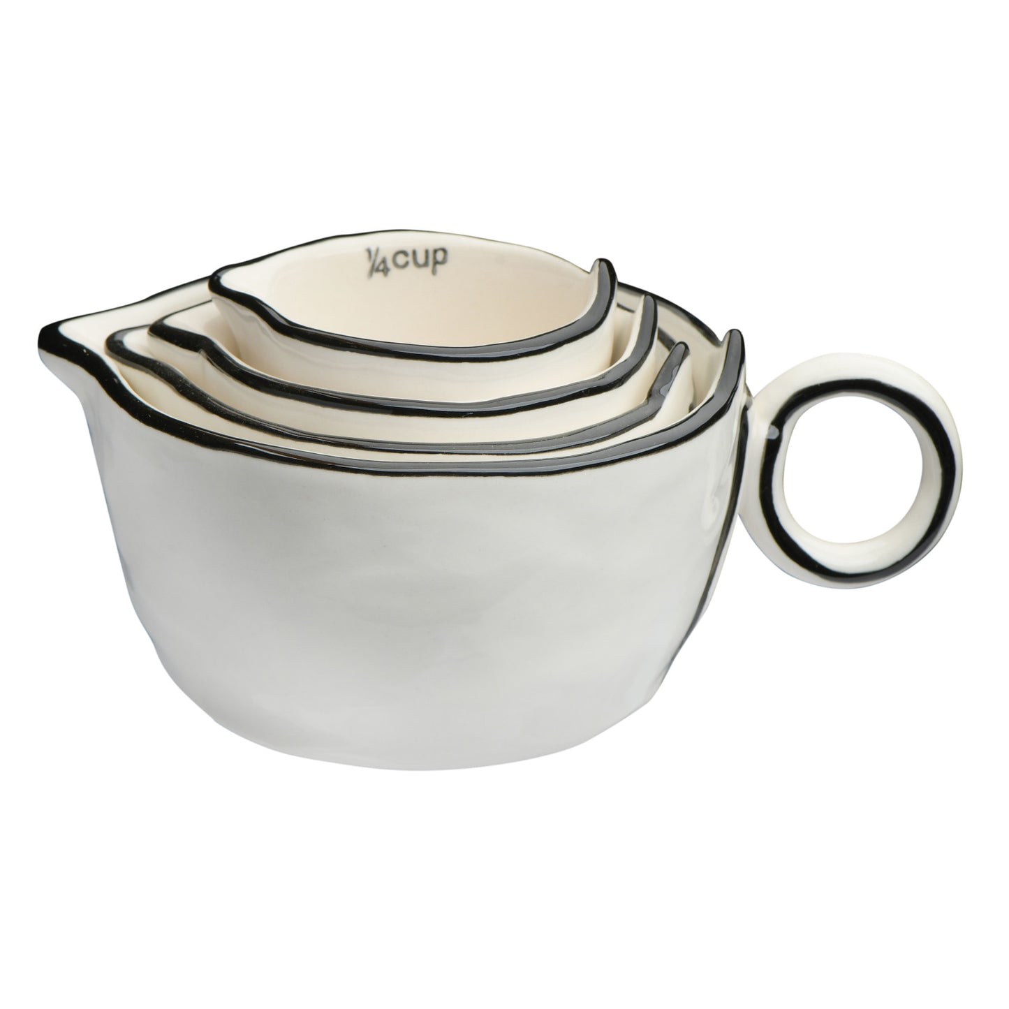 CC - Stoneware Measuring Cups, Set of 4