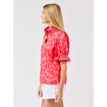 Jessica Top – Garden Samba Pink Floral - SALE was $54.95