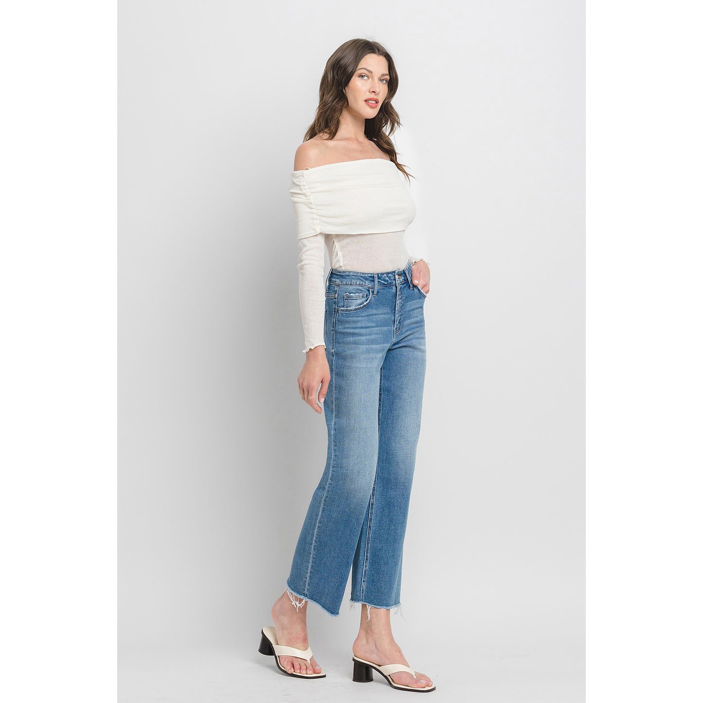 Kendall - High Rise, Ankle, Slim Leg Jeans 6398 - Evening Star